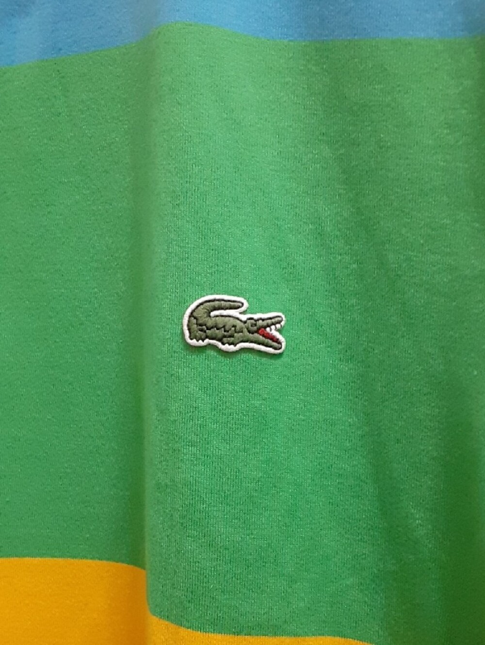 Lacoste x Polaroid 2021 Limited Edition Striped T-Shirt Men's FR 4 / US M - EUC - Picture 3 of 11